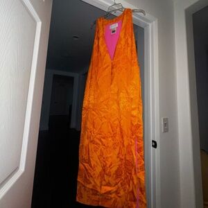 Frwrd kimono shirt pink and orange one size fits all